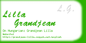 lilla grandjean business card